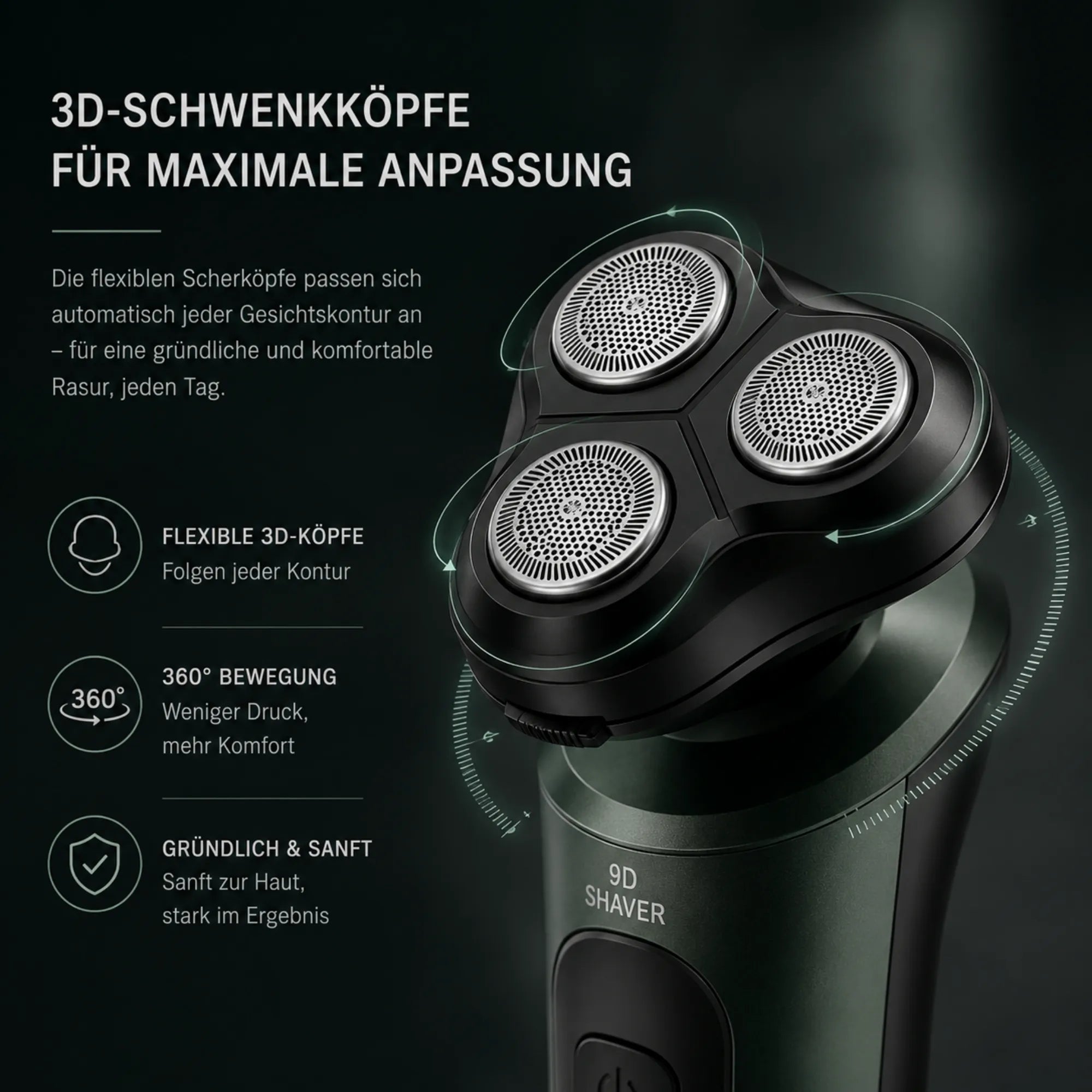 SHAVELIX 9D – 4-in-1 Elektrorasierer